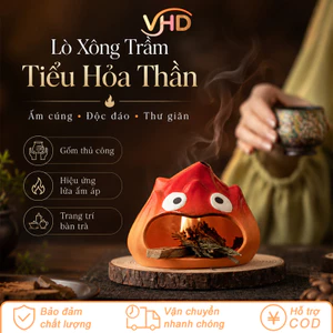 Lò Sưởi Gốm Mini Hình Hoạt Hình – Đốt Tinh Dầu Thơm Phòng, Trang Trí Bàn Học Xinh Xắn, Quà Tặng Dễ Thương