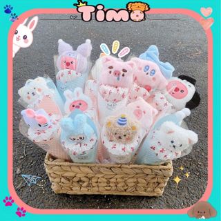 Hoa Gấu Ốc Quế Độc Lạ Cute Hình Thú Nhồi Bông Dễ Thương Quà Tặng Bạn Gái Sinh Nhật Timo QT32