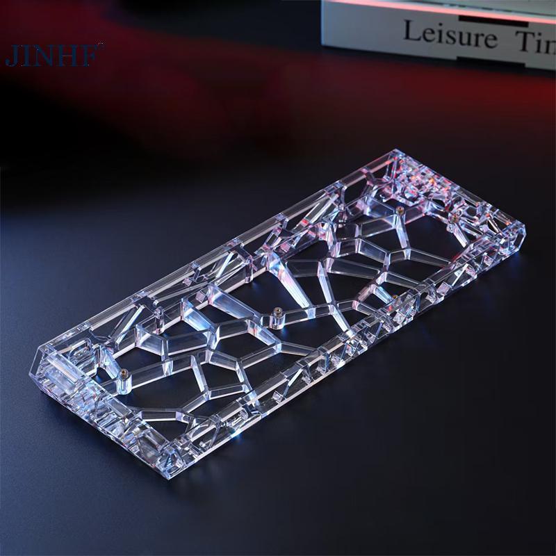JINHF GH60 Vỏ bàn phím trong suốt rỗng Bàn phím cơ tùy chỉnh DIY Project Acrylic Case Bảo vệ mạnh mẽ HOT