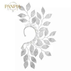 PNPIA- Vintage Lá Pha Lê Vòng Đeo Tai Nữ Thanh Lịch Cho Đảng Chụp Ảnh Phụ Kiện