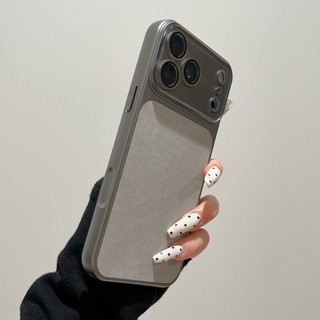 Tấm Điện Full Ống Kính Bảo Vệ Phim Vải Denim Ốp Điện Thoại Cho iPhone 17Promax 17Pro 16 15 14 Pro Max Chống Sốc Nam Nữ Vỏ Di Động