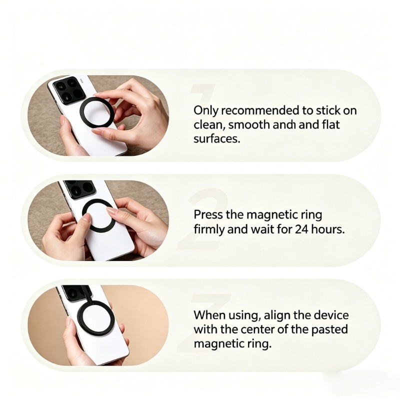 Flexible Phone Light With 5 Stage Brightness And Color Change For Mobile Devices