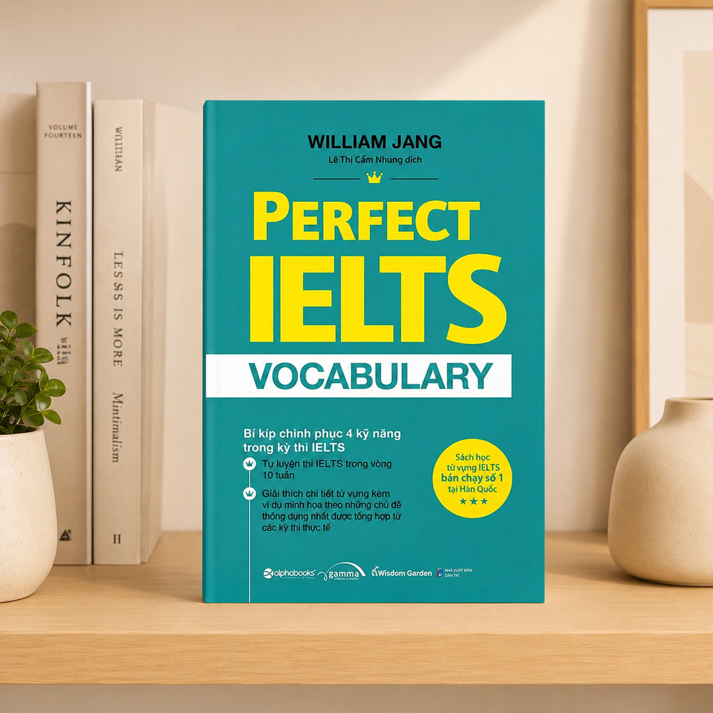Sách - Perfect Ielts vocabulary - Tự Luyện IELTS trong vòng 10 tuần - William Jang  (Gamma Books)