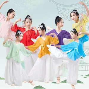 💕Chỗ💕 Váy Khiêu Vũ Cổ Điển Tiêu Chuẩn Trang Phục Quần Áo Bé Gái 3-12 Tuổi Trẻ Em Công Chúa Vải Tuyn