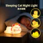 Cảm Biến Cảm Ứng Mèo May Mắn Đèn Ngủ LED 5.5x9cm Di Động Mềm Phát Sáng Đèn Ngủ Cho Trẻ Em Quà Tặng Sinh Nhật Trang Trí Phòng Ngủ