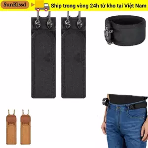 Móc thắt lưng không khóa SUNKISSD, Thắt lưng đàn hồi có thể điều chỉnh thoải mái, Thắt lưng thun Unisex