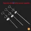 Giá đỡ thanh biển Thanh đúc cắm đất 30 / 37 / 47cm Giá đỡ cần câu ngoài trời đơn giản Giá đỡ cần câu đôi Vòng tròn mặt đất mới