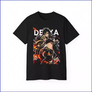 GN Dehya Genshin Impact Áo thun mềm mại thoải mái dành cho người hâm mộ Unisex Áo thun siêu ngắn tay NG