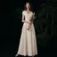Lễ Tốt Nghiệp Đầm Đầm 2026 Phong Cách Mới Cao Quý Tính Khí Đầm Trắng Slim fit Ôm Hơn Nhìn Dài Đầm Họp Thường Niên