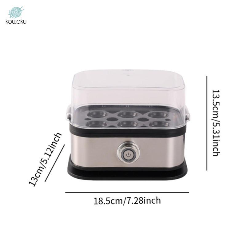 Nồi trứng đa chức năng Máy hấp trứng điện bằng thép không gỉ Máy luộc trứng có nắp cho bữa sáng nhà bếp