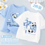 Áo thun ngắn tay cho trẻ em Mùa hè 2025 Áo bé trai Phong cách mùa hè Bé trai Big Kids Cotton nguyên chất Nửa tay trắng Quần áo mùa hè PVWN