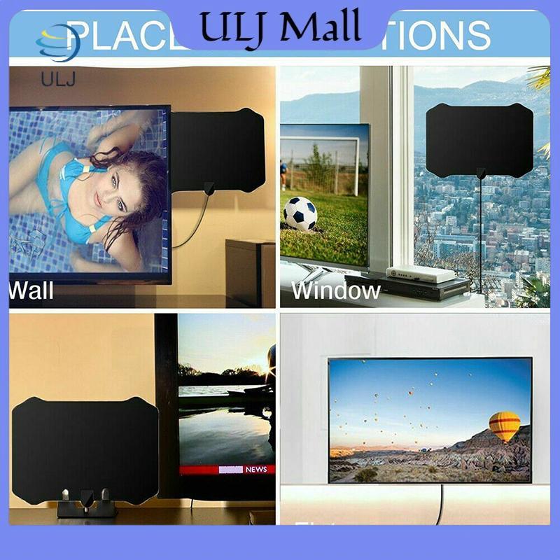 Ăng-ten HDTV phạm vi 5000 dặm ULJ Bộ khuếch đại tín hiệu trên không TV kỹ thuật số trong nhà 4K HD.