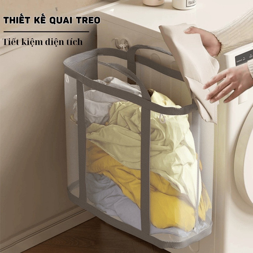 Túi Đựng Đồ Cỡ Lớn Thoáng Khí Bền Đẹp, Túi Lưới Đa Năng Gấp Gọn Đựng Quần Áo, Đồ Gia Dụng  TitiHome