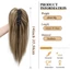 Phần mở rộng đuôi ngựa tổng hợp NICOLOO, Kẹp 14Inch về thiết kế Vuốt Kẹp trên tóc, Sợi chịu nhiệt hàng ngày Kiểu tóc mềm mại Tóc đuôi ngựa cho nữ