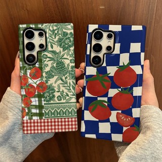 Ốp lưng Tomato Pattern s26ultra thích hợp cho Samsung s26 s22u s23 plus s23FE s24 s25 plus A55 A56 A36 ốp lưng điện thoại di động