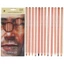 BEABOUT 12 Màu Sắc Da Bút Chì Pastel, Gỗ Hòa Tan Trong Nước Chân Dung Phác Thảo Pastel Sticks, Lõi Mềm Mịn Dễ Dàng Bóng Chuyển Đổi Bút Chì Màu Vẽ Tay Làm Chân Dung