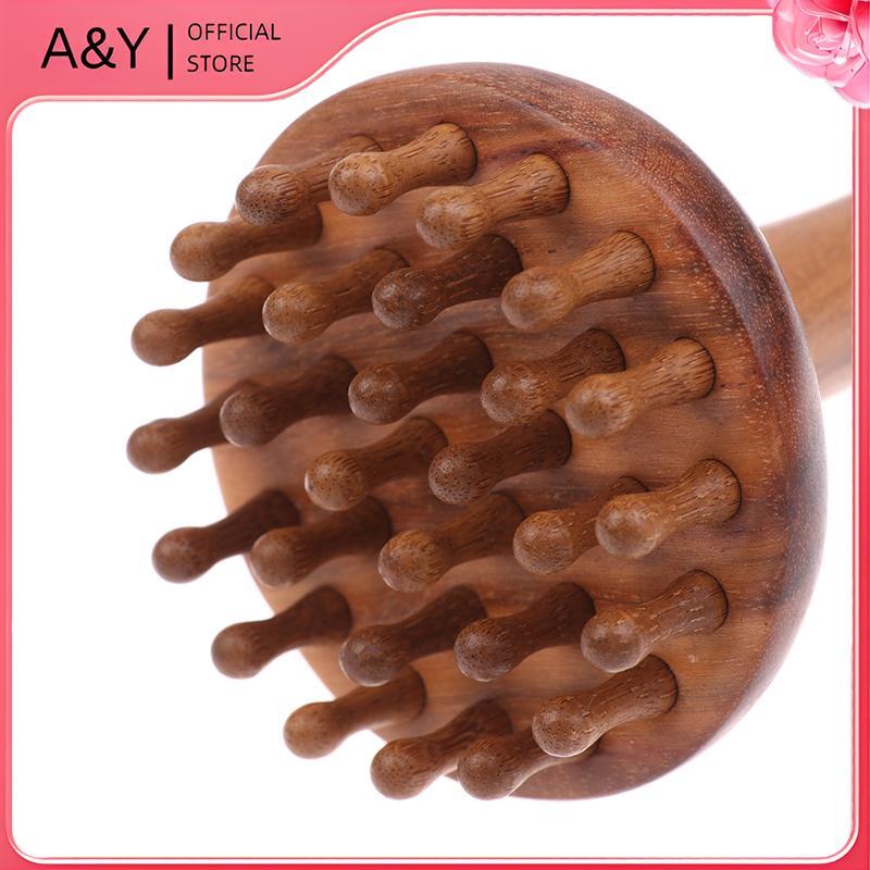 A & Y Gỗ Đàn Hương Gua Sha Bàn Chải Massage Đầu Ne Vai Chân Bụng Cơ Thể Máy Mát Xa Kinh Tuyến Gua Shab Dụng Cụ Massage Bằng Gỗ.