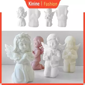 Khuôn silicon thiên thần 3D KIN Khuôn làm xà phòng thủ công Khuôn nhựa Epoxy