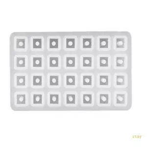 Ở Lại Thời Trang Vòng Tay Hạt Khuôn Silicon Chữ Hạt Khuôn Handmade Trang Sức Dụng Cụ Nhựa Thủ Công Khuôn Silicon Textur