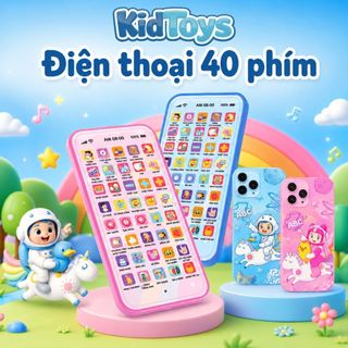 Điện Thoại Học Tiếng Anh KidToys 40 Phím - Đồ Chơi Tương Tác Giúp Bé Tập Nghe Nói