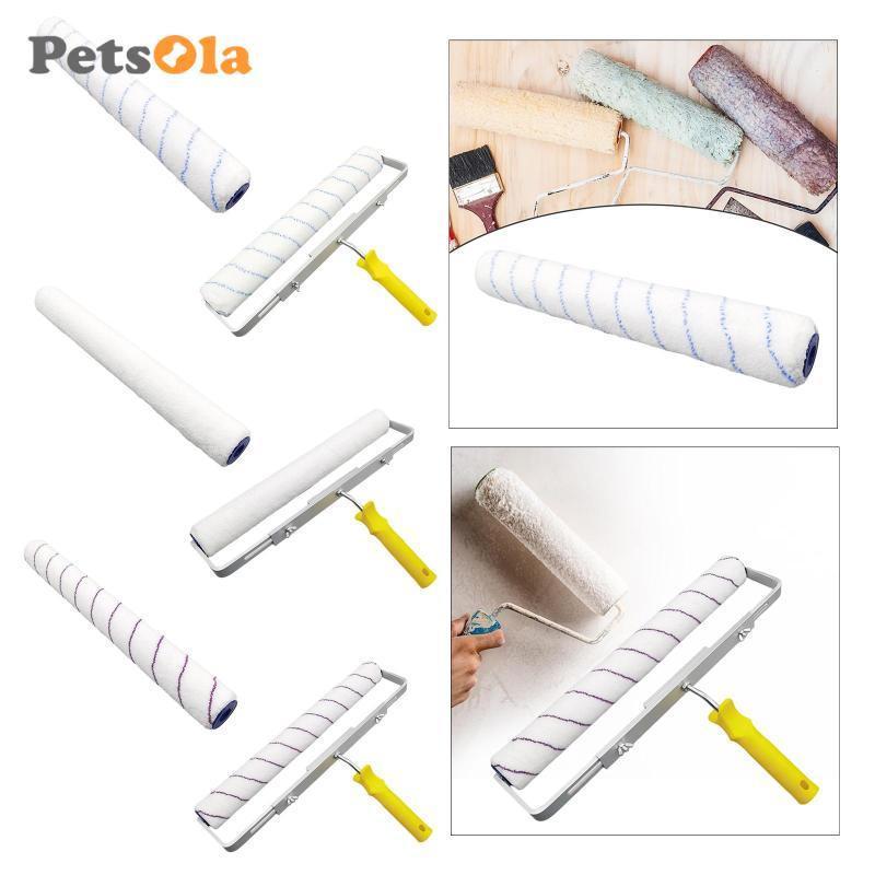 Con Lăn Sơn Microfiber Con Lăn Bàn Chải Dụng Cụ Tranh Treo Tường Dụng Cụ Chải Sơn Nội Thất Bàn Chải Chuyên Nghiệp Hoàn Thiện Thích Hợp Cho Văn Phòng Trang Trí Lại Stud