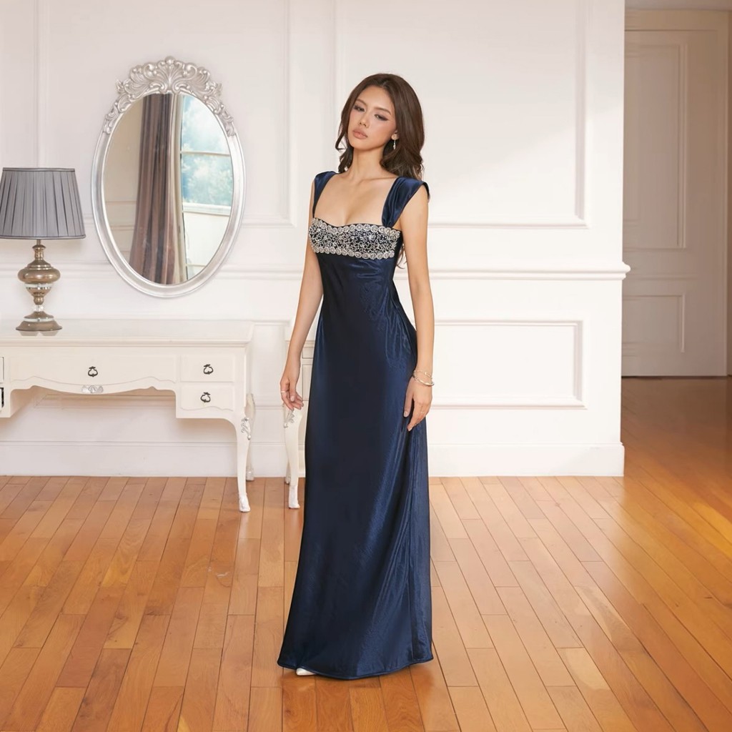 Klalien Đầm Maxi Quấn Ngực Style Vintage, Thoáng Mát Cho Mùa Hè
