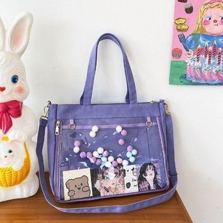 Túi đeo vai itabag nữ PVC trong suốt dung tích lớn