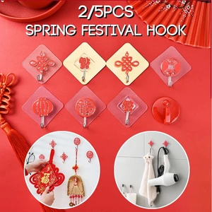 2 / 5 Chiếc Tết Nguyên Đán Đỏ Mạnh Mẽ Tự Dính Móc Lễ Hội Mùa Xuân Tiếp Liệu