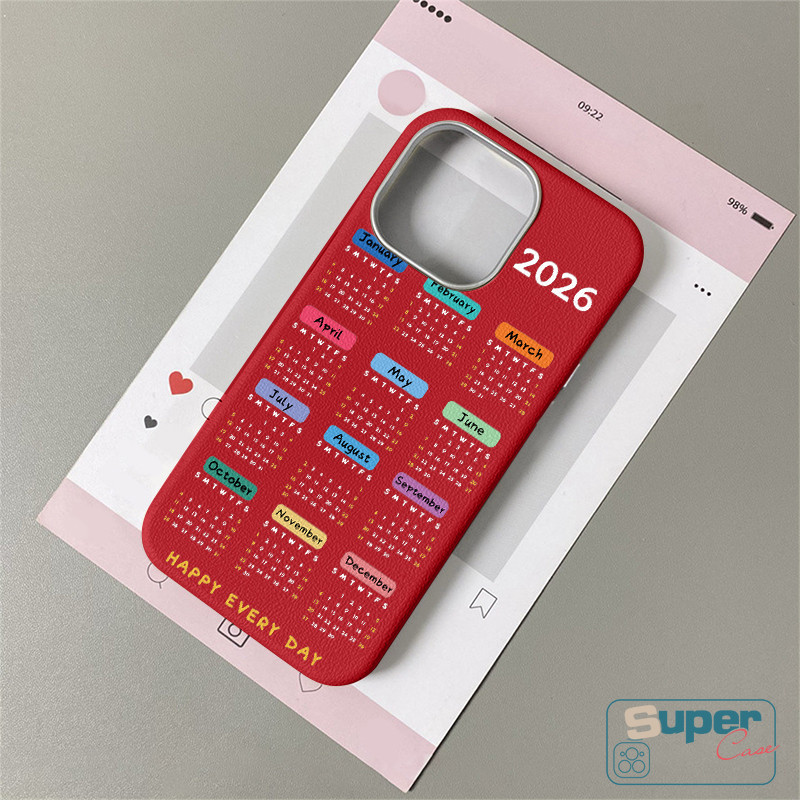 Ốp Lưng Cho Redmi 13C A3 10C 13X 14C 12C 9A 10A Note 8 9 10 9C 9 10 9C NFC 12 A1 9T A2 Note 14 11s 12 13 Pro Thời Trang Sáng Tạo 2026 Lịch Hàng Năm Da Họa Tiết