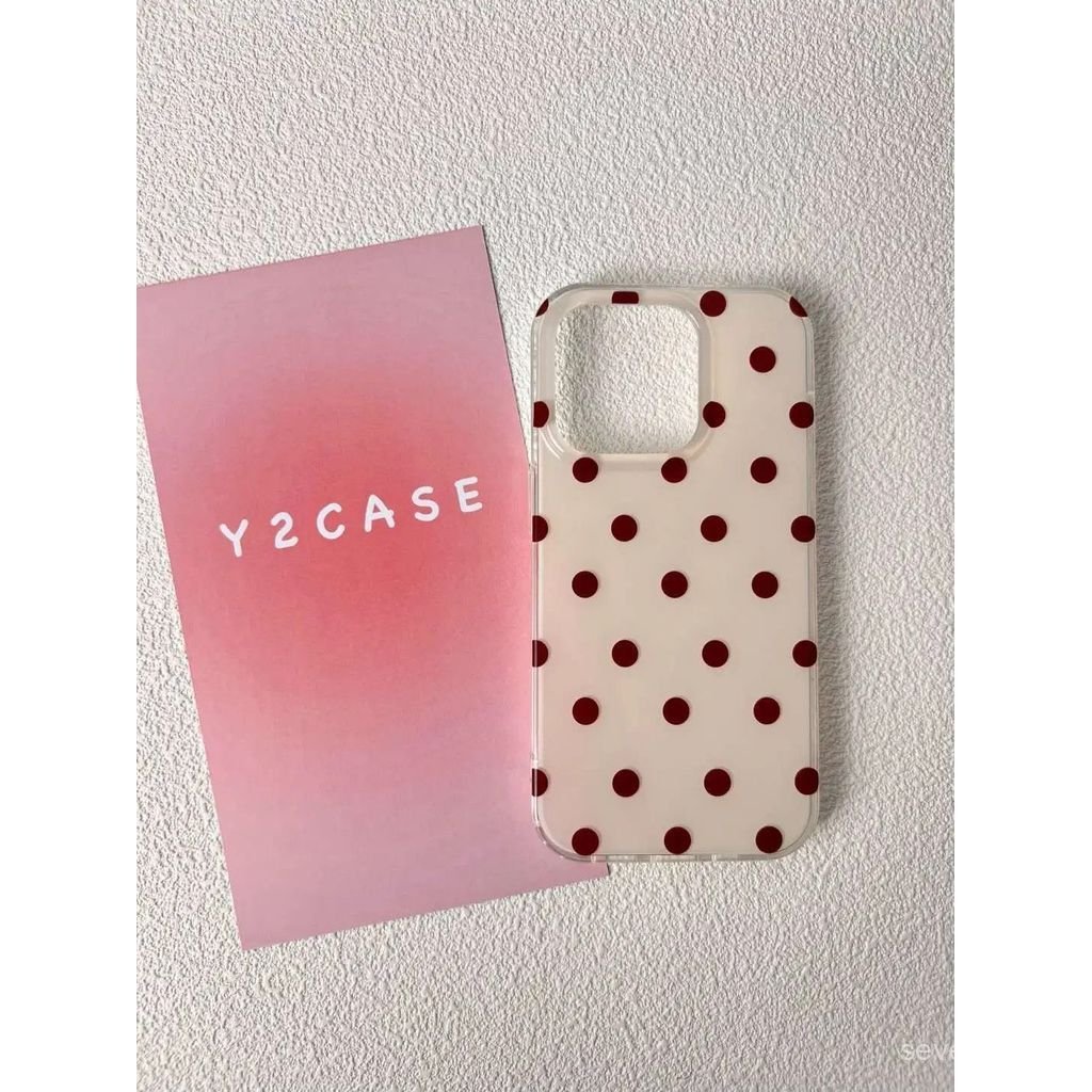Ốp Điện Thoại Thích Hợp Cho iPhone 7 8 X XS XR XSMAX 11 12 13 14 15 16 17 Pro max Plus Air Niche Retro Red Bottom Polka Dot Vỏ Bảo Vệ Chống Sốc Bao Gồm Tất Cả 8SKB