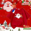 COD (Hồ Chí Minh)DREAMY BABY Áo thun tiệc nhóm Giáng sinh, áo thun đỏ trẻ em, 2026, cổ tròn, áo thun Giáng sinh, M157