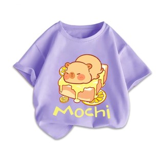 Áo sơ mi ngắn tay màu kaki Bala dành cho bé gái, thoải mái, thân thiện với da, đa năng, thích hợp mặc ngoài