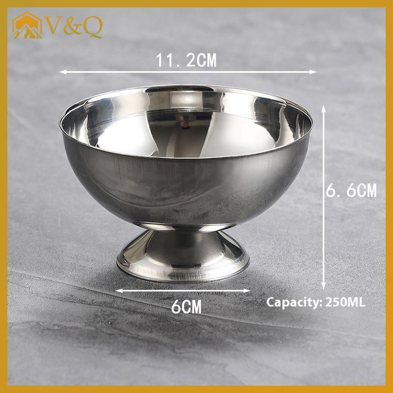 Littleloves1 1 Kem Inox Inox Salad Cup Salad Cup Có Thể Tái Sử Dụng Kẹo Trái Cây Món Tráng Miệng Bát Nhà Bếp Barware Bộ VN