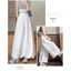 Blooming Bud Váy Quần Nữ Mỏng 2025 Cao Cấp Rời Drap Ice Silk Thường Ngày Ống Rộng Lông Tơ Quần Váy 5.12