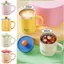 Cốc nước cách nhiệt DAYBREAK, Cốc giữ nhiệt nhiều màu hai lớp, Cốc giữ nhiệt bằng thép không gỉ kín di động 400ml / 500ml Sử dụng cho học sinh