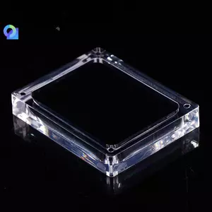Acrylic Glass Top Gem Box Đá quý Kim cương trưng bày Giá đỡ lưu trữ Hộp đựng đồ đẹp