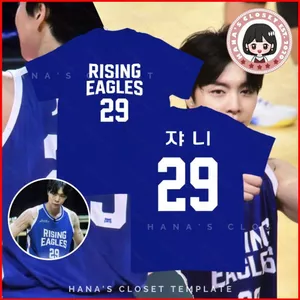 YB1 RISING EAGLES NCT JOHNNY jersey số 29 Áo thun ngắn tay lấy cảm hứng từ tùy chỉnh BY1