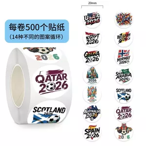 XYLDN14 1500 Dán Bóng Đá World Cup 2026 Chống Thấm Nước Cuộn Dán Thể Thao Sự Kiện Sơn Trang Trí Niêm Phong Dán