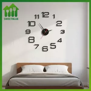 SWEET Không Khung Dạ Quang Tường Clo 3D Gương Stier Hiện Đại DIY Trang Trí Thạch Anh Yên Tĩnh Cho Văn Phòng Tại Nhà Phòng Họp n