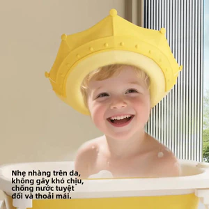 Mũ Dầu Gội Chống Thấm Nước VN, Bảo Vệ Tai Trẻ Sơ Sinh, Mũ Dầu Gội Cho Bé, Mũ Dầu Gội Trẻ Em.
