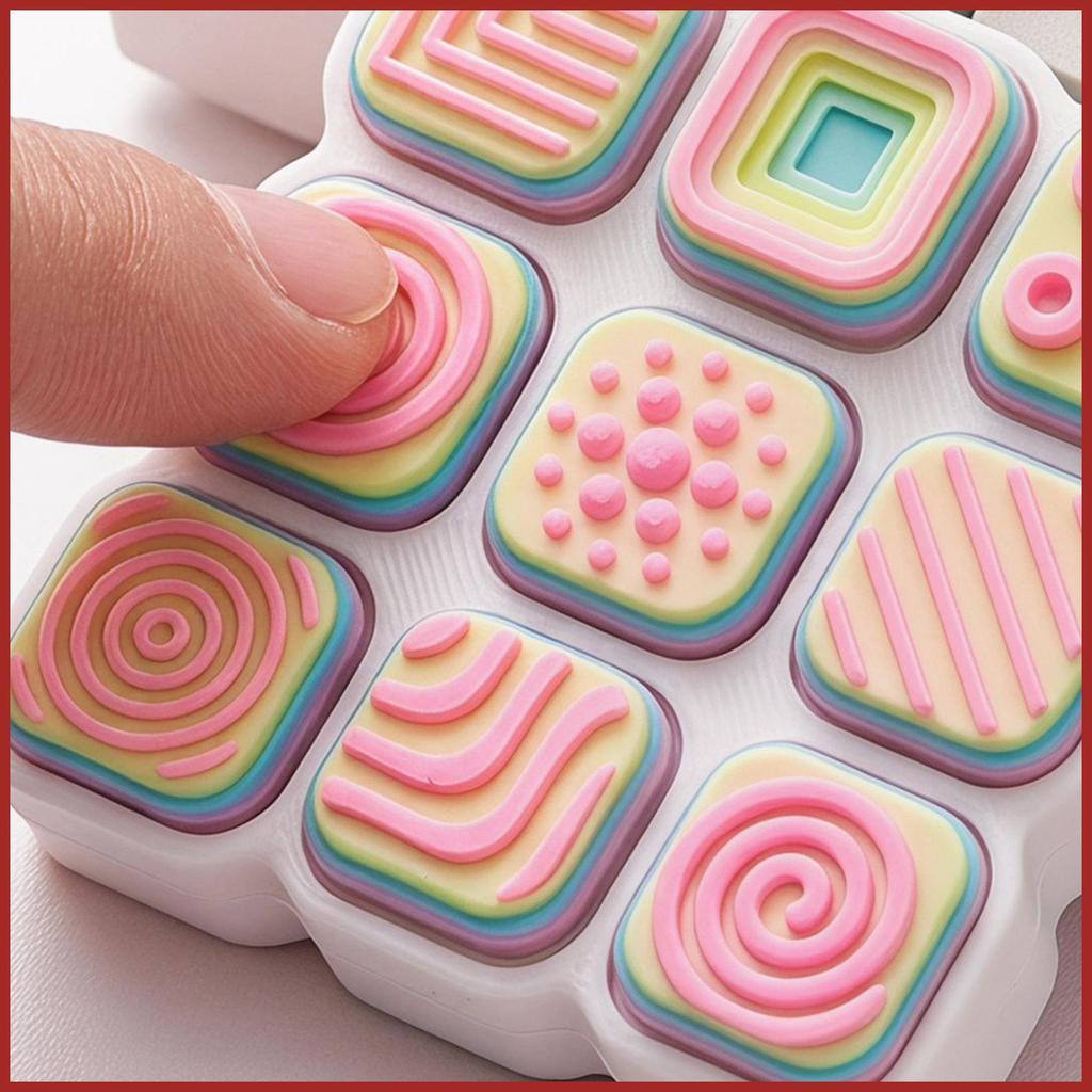 Bàn Phím Clicker Fidget Di Động Cảm Giác Đầu Ngón Tay Mặt Dây Chuyền Bàn Phím Móc Khóa Cho Lớp Học Trường Làm Việc Nhà Xe koapavn