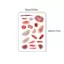 < Honeyba > 4 Tờ Halloween Vết Thương Bruising Hình Xăm Tạm Thời Cosplay Chống Thấm Nước Cánh Tay Mắt Cá Chân Hình Xăm Hình Xăm Giả Lâu Dài Đẹp