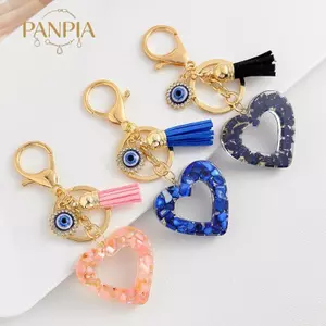 PNPIA- Hồng Trái Tim Tình Yêu Móc Chìa Khóa Ngọc Trai Hoa Mặt Dây Chuyền Móc Khóa Mặt Dây Chuyền Dành Cho Nữ Bé Gái Túi Xách Trang Trí Món Quà Trang Sức