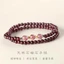 Tự Nhiên Berry Pha Lê Chuyển Hạt Vòng Tay Nhiều Lớp Màu Đỏ Thật Garnet Vòng Tay Pha Lê 26.5.14