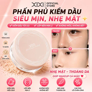 XIXI Phấn phủ kiểm dầu, lâu trôi, không bết, chống thấm mồ hôi, học sinh nhỏ gọn D823