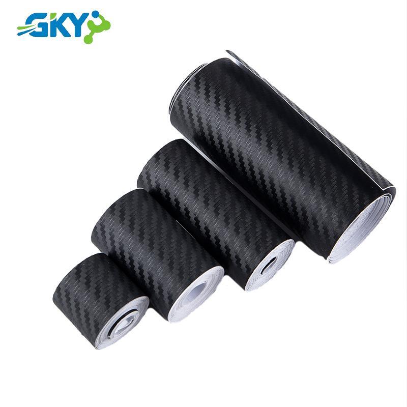GKY 3D Sợi Carbon Xe Stier Dán Bảo Vệ Cửa Bên Chống Trầy Xước Băng Phim GKY