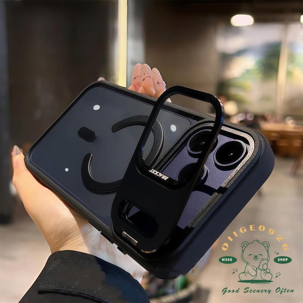 【 Ốp lưng iPhone17 】 Túi khí gắn ống kính với vỏ điện thoại từ tính bằng da iphone17 Pro Max 16 15 14 13 cho vỏ iPhone vỏ mềm silicon TPU chống sốc