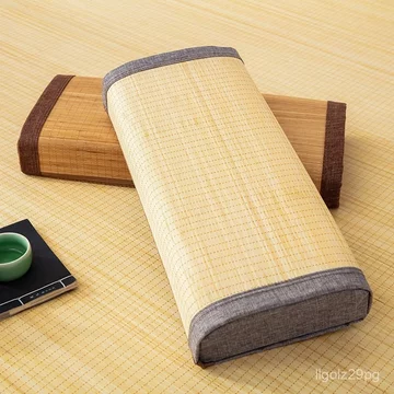 Gối tre, gối làm mát mùa hè, gối hỗ trợ cổ cho một người, gối kê cổ, gối cứng cho người lớn ngủ trưa.