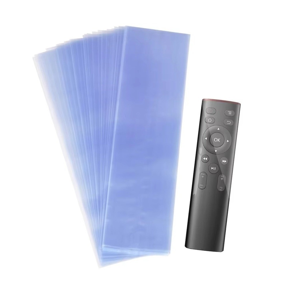 NKSFX 50 Túi Bọc Thu Nhỏ Điều Khiển Từ Xa, Bọc Co PVC Chống Dầu Trong Suốt Heat Shrink Film Túi, Vỏ Bảo Vệ Điều Khiển Từ Xa Chống Thấm Nước Co Nhiệt