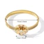 WEETW Vintage Vòng Tay Thanh Lịch, Vòng Tay Vòng Hoa Màu Vàng Thời Trang, Thanh Lịch Chống Thấm Nước Bằng Thép Không Gỉ Mở Cánh Tay Lắc Tay Đám Cưới